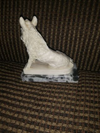 RARE Vintage Italy Alabaster Signed G.  Ruggeri,  Porcellino Wild Boar Statue 4 