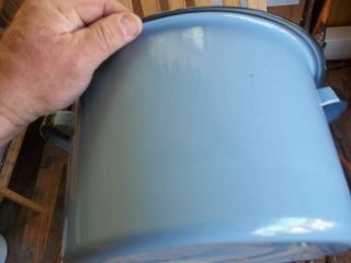 vintage granite ware enamel light blue stock pot 6