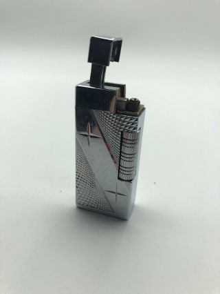 Jjj Chrome Lift Arm Cigarette Lighter Made In Japan Collectible Antique Vintage