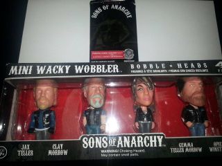 Sons Of Anarchy Seasons 6 - 7 Pack & Mini Bobble Heads Set,