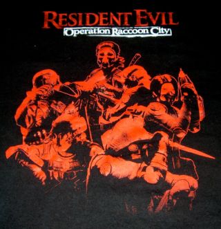 Resident Evil Operation Raccoon City T - Shirt Black Size 2x 100 Cotton