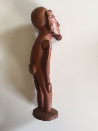 Vintage Easter Island Tribal Kava Kava Rapa Nui Carved Wood Ancestor Figure Tiki 4