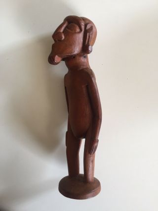 Vintage Easter Island Tribal Kava Kava Rapa Nui Carved Wood Ancestor Figure Tiki 6