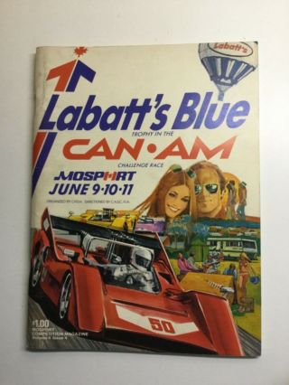 1972 Mosport Racing Program - Labatts Blue Can Am