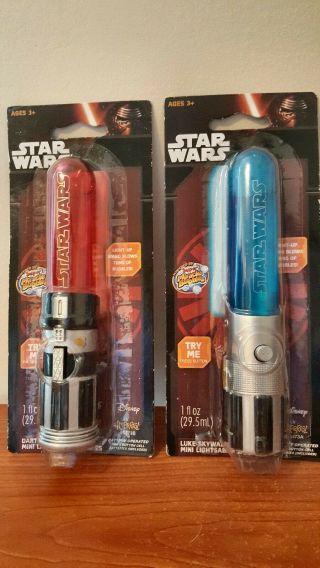 Imperial Toy Star Wars Vader Skywalker Mini Lightsaber Bubble Wands