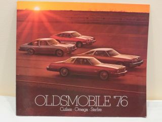 Vintage 1976 Oldsmobile Cutlass 442 Omega Starfire Sales Brochure