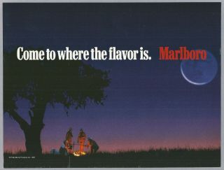 Marlboro Cigarettes - Campfire - 1997 Print Ad