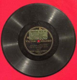 Victor Record 1 sided 78 rpm phonograph record w dealer label 4907 Billy Murray 2