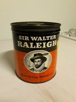 Antique Sir Walter Raleigh Smoking Tobacco Tin Litho Special Offer Can