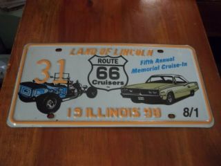 Illinois 1998 Route 66 License Plate