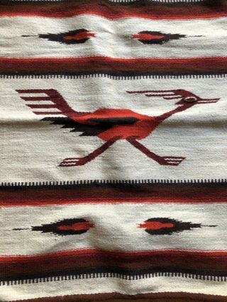 Southwestern Boho Vintage Wool Wall Hanging Tapestry Rug Road Runner