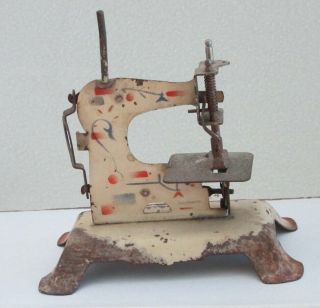 Vintage - Antique Mini Metal Salesman Sample Toy Sewing Machine
