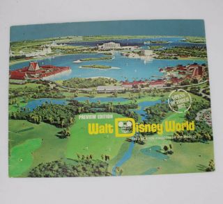 Vintage Walt Disney World Preview Edition 1970 Brochure - " Opens October 1971 "