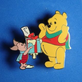 Winnie The Pooh And Piglet Christmas Present Disney Pin Le 250