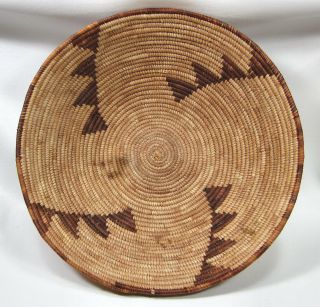 Vintage Native American Indian Navajo Handmade Coiled Basket 13.  25”