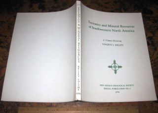 Tectonics & Mineral Resources Of Sw North America By Woodward 1976 Mines Mining
