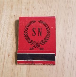 Rare Matchbook The Sherry Netherland Hotel Fifth Avenue 59th Street York Nyc