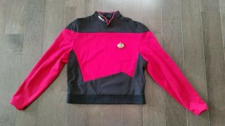 Vintage 1990 Star Trek The Next Generation Captain Picard Uniform Shirt Handmade