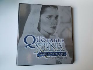 The Quotable Xena - Warrior Princess Binder,  Limited Promo Card And Costume Card