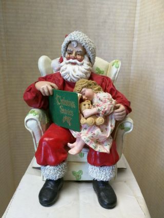 1996 Possible Dreams Clothtique Santa " Christmas Stories "