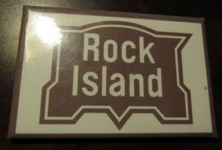Vintage Rock Island Railroad Refrigerator Fridge Magnet - Railway