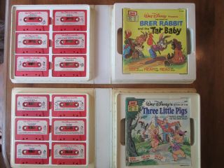 Take - A - Tape Along Walt Disney Land Storyteller 24 Books On 12 Cassette Tapes