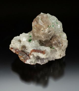 Fine Mineral Specimen - Calcite With Malachite Incl.  - Santa Eulalia,  Mexico