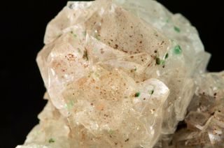 Fine Mineral Specimen - CALCITE with MALACHITE incl.  - Santa Eulalia,  Mexico 4