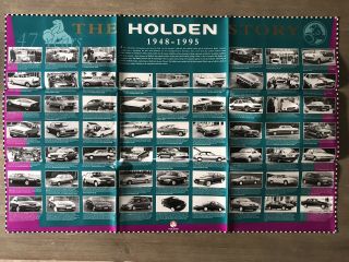 1995 The Holden Story Australian Sales Poster Brochure