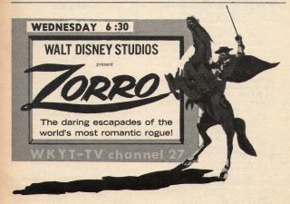 1967 Louisville Kentucky Tv Guide Dorothy Malone Zorro Boonesborough,  Ky