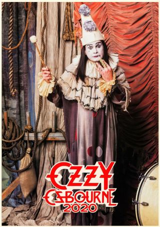 2020 Wall Calendar [12 Page A4] Ozzy Osbourne Vintage Music Poster Photo M1267