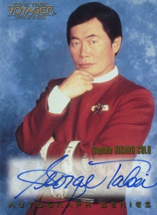 Star Trek Voyager Profiles Autograph A20 George Takei