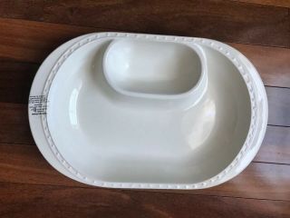 Nora Fleming Chip and Dip Charm Platter W/ Hole For Mini 16” L 10 1/4 W 2