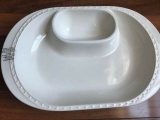 Nora Fleming Chip and Dip Charm Platter W/ Hole For Mini 16” L 10 1/4 W 3