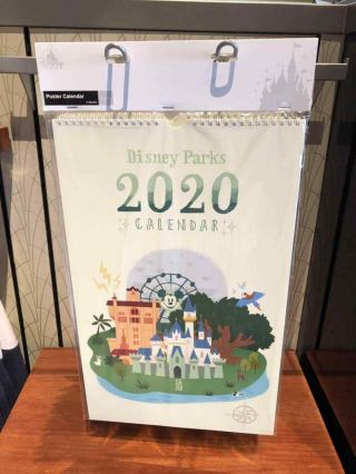 Disney Parks 2020 Attractions Poster 12 - Month Calendar