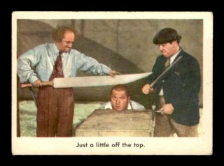 1959 Fleer Three Stooges 56 Just A Little Off The Top Vgex X1710549
