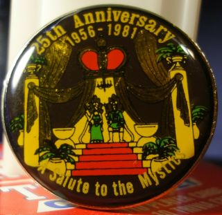 Order Of Incas 1981 25th Anniversary Mardi Gras Doubloon Salute To The Mystics