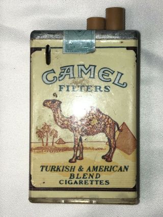 Vintage Camel Filter Cigarettes Hard Pack Lighter Turkish American Tobacco Lites