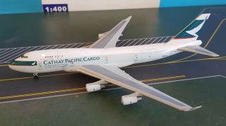 Boeing 747 - 400 Bcf Cathay Pacific Cargo B - Hou In 1/400 Scale Model
