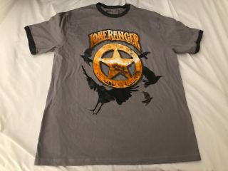 Disney Store Lone Ranger Movie Promo T Shirt Adult Sz Small Tonto Western Cowboy