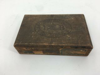 Vintage Yocum Bros.  LA Cubana Cigar Factory Wood Cigar Box 2
