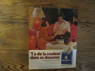 Vint.  1967,  Belvedere Cigarette Print Ad,  Clipping Big Size