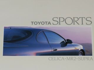 1990 Toyota Supra Celica Mr3 Brochure - - 26 Pages - By Factory