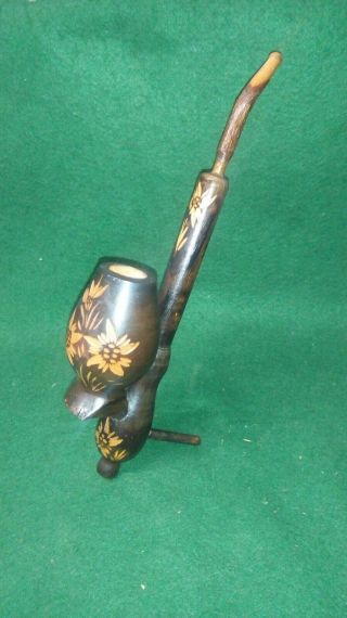 Vintage Hand Carved Black Forest Or Black Forest Style Smoking Pipe - Treen Item