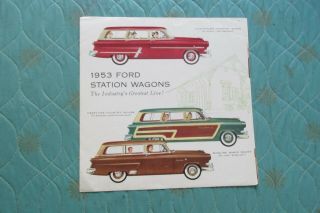 Auc420 1953 Ford Station Wagons Sales Brochure