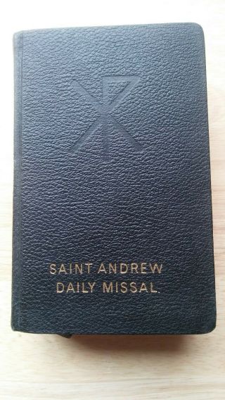 St.  Andrew Daily Missal - - 1962 E.  M.  Lohmann Co.  Vintage Rare Book