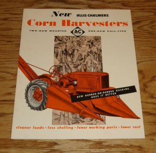 1954 Allis Chalmers Corn Harvester Sales Brochure 54