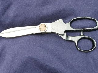 Vintage J.  Wiss & Sons Professional " Model A " Aluminum Pinking Shears Cond