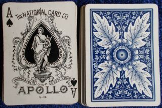 Antique Playing Cards - " Apollo " 52/52 C.  1890s