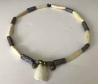 Vintage African Necklace 32 " Long,  Late 1800s To Early 1900s